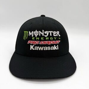 Monster Energy Pro Circuit Kawasaki 210 Fitted Hat Black Size 7 1/4–7 5/8
